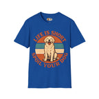 Life Is Short Spoil Your Dog T-Shirt | Golden Retriever Graphic Tee